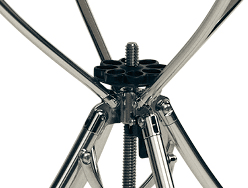 Plastic tension wheel