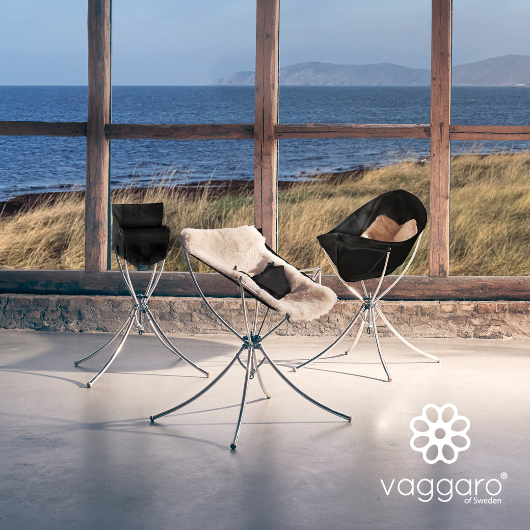 Vaggaro 3-in-1 system in a calm water-side setting